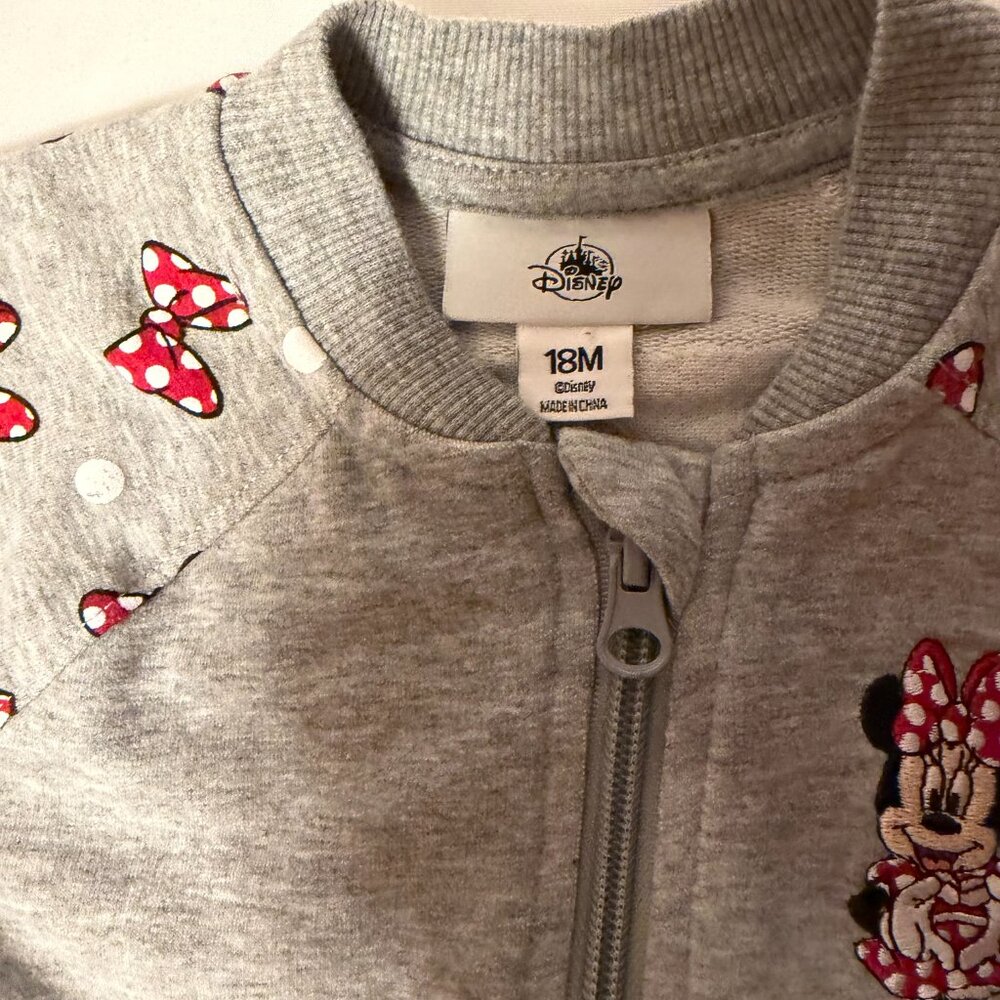 Toddler Disney Park Minnie Mouse "Its All‎ About The Bows" Jacket 18 M - Picture 4 of 4